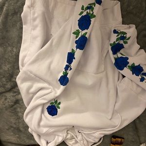 White and Blue Zumiez hoodie